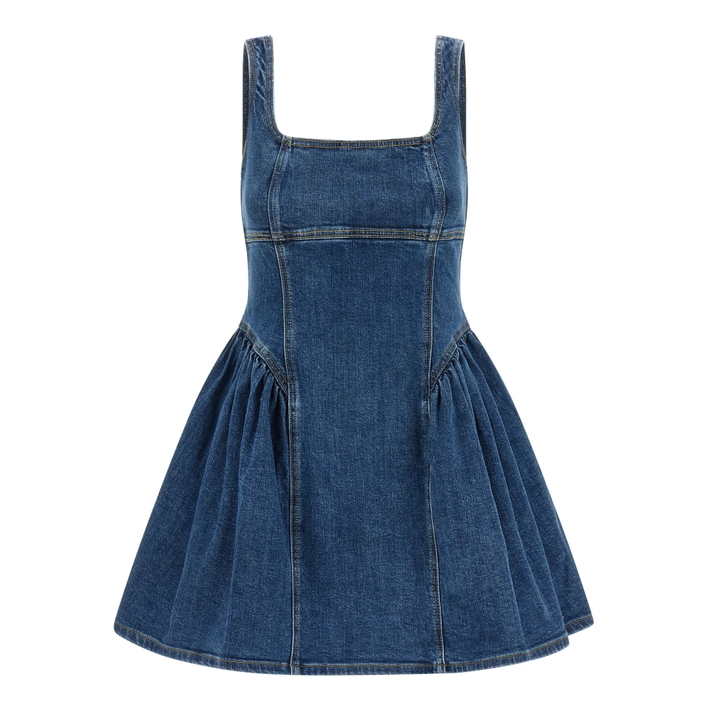 Self Portrait Women's Blue Denim Mini Dress - Short Dresses - Xs - Dresses