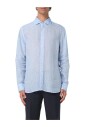 chemise-casual-en-lin-bleu-style-moderne