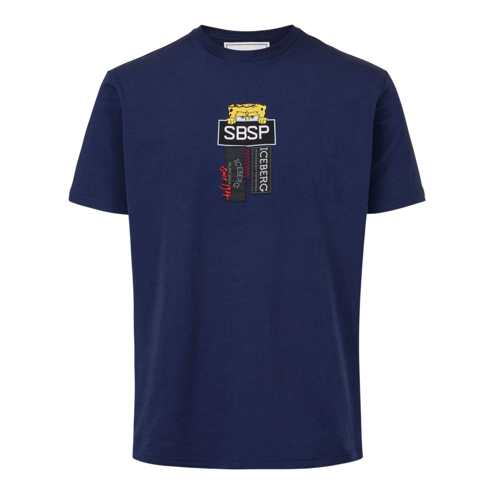 Iceberg - Tops > T-Shirts - Blue - Iceberg - Modalova