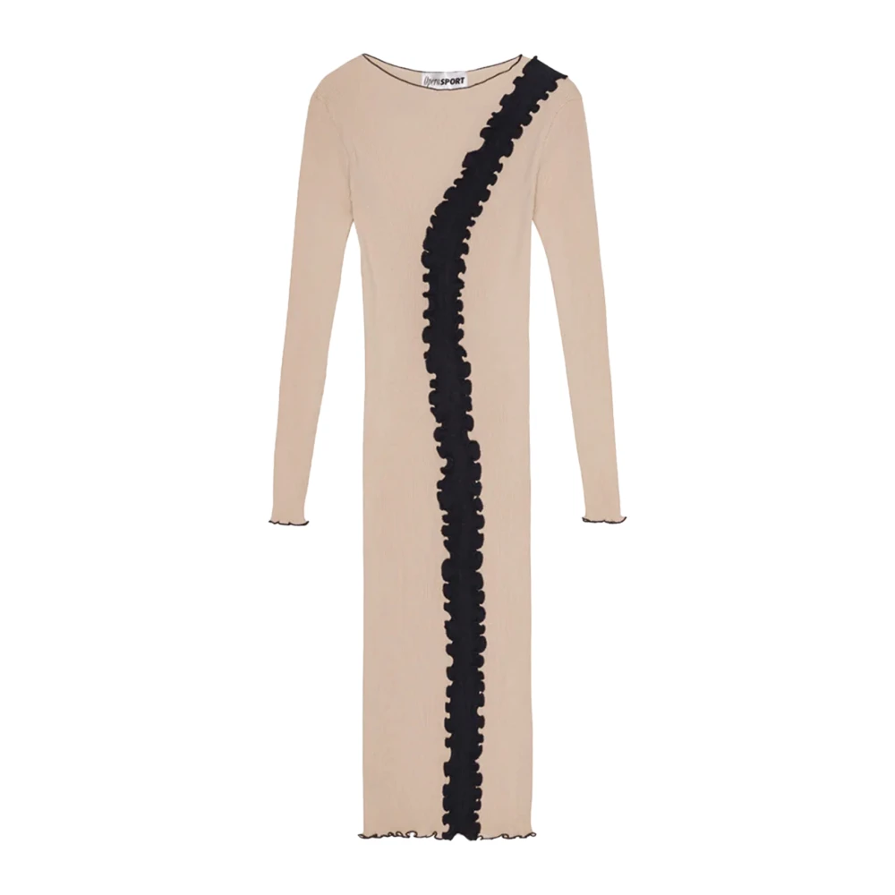 Opéra Sport Rookgrijze Naadloze Jurk Beige Dames