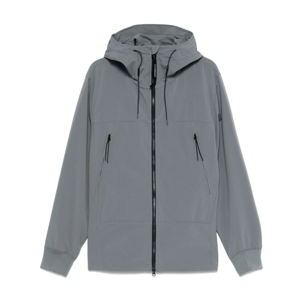 C.P. Company Grijze Goggle Hoodie Jas Gray Heren