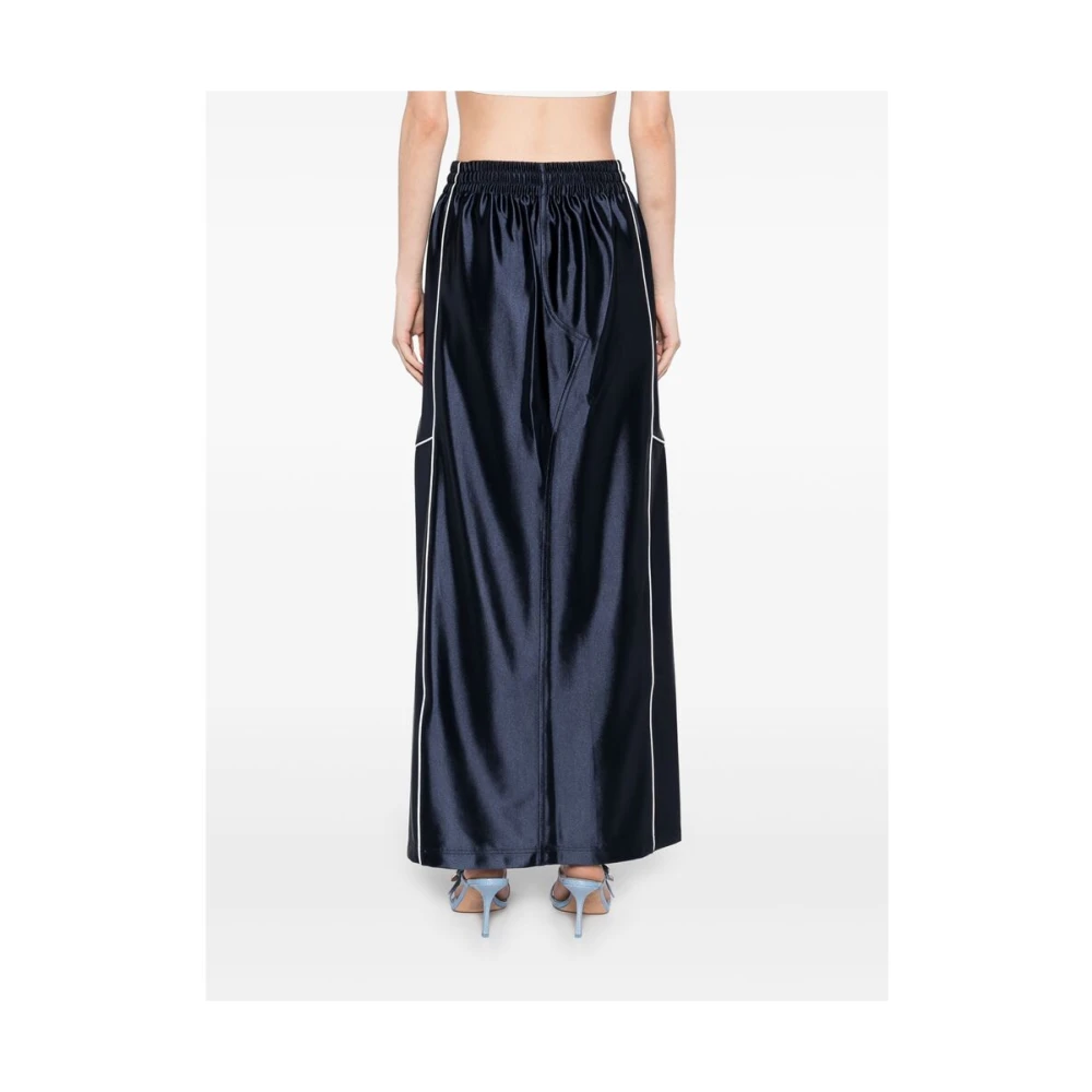 T by Alexander Wang Midnight Blue Elastische Taille Rok Blue Dames
