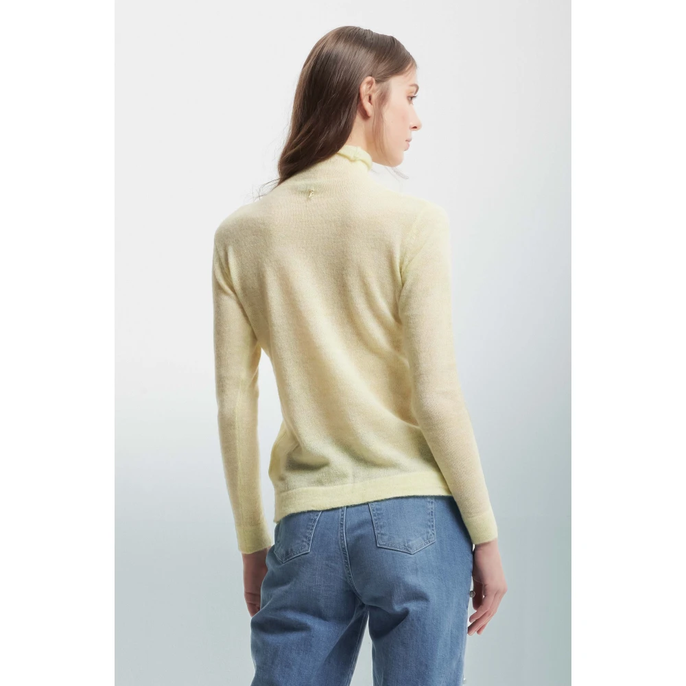 Kocca Angora Wol Ribtrui Yellow Dames
