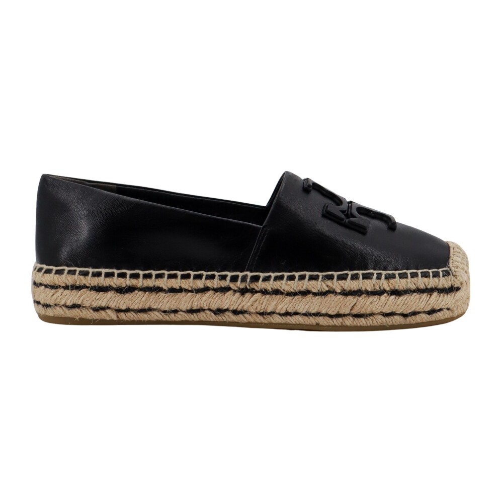 Zwarte best sale espadrilles leer