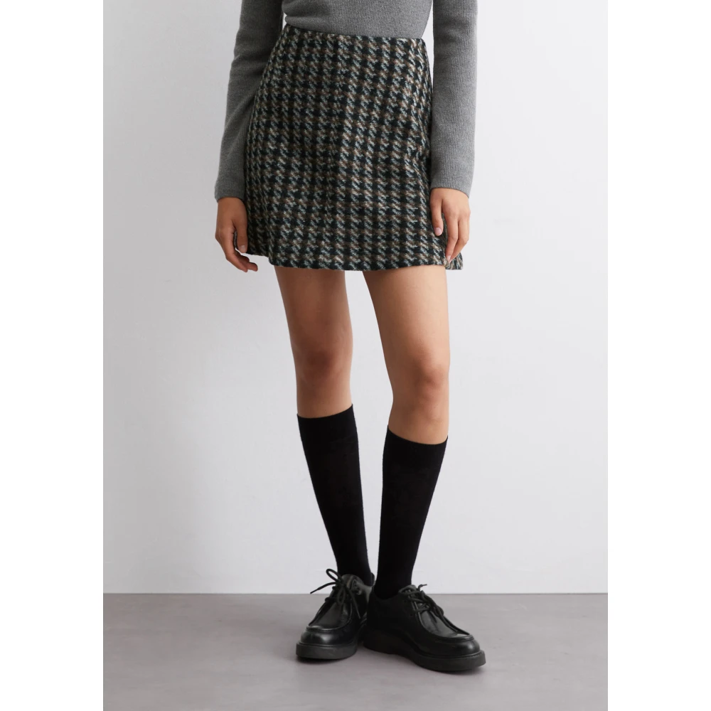 Marc O'Polo Uitlopende minirok Black Dames