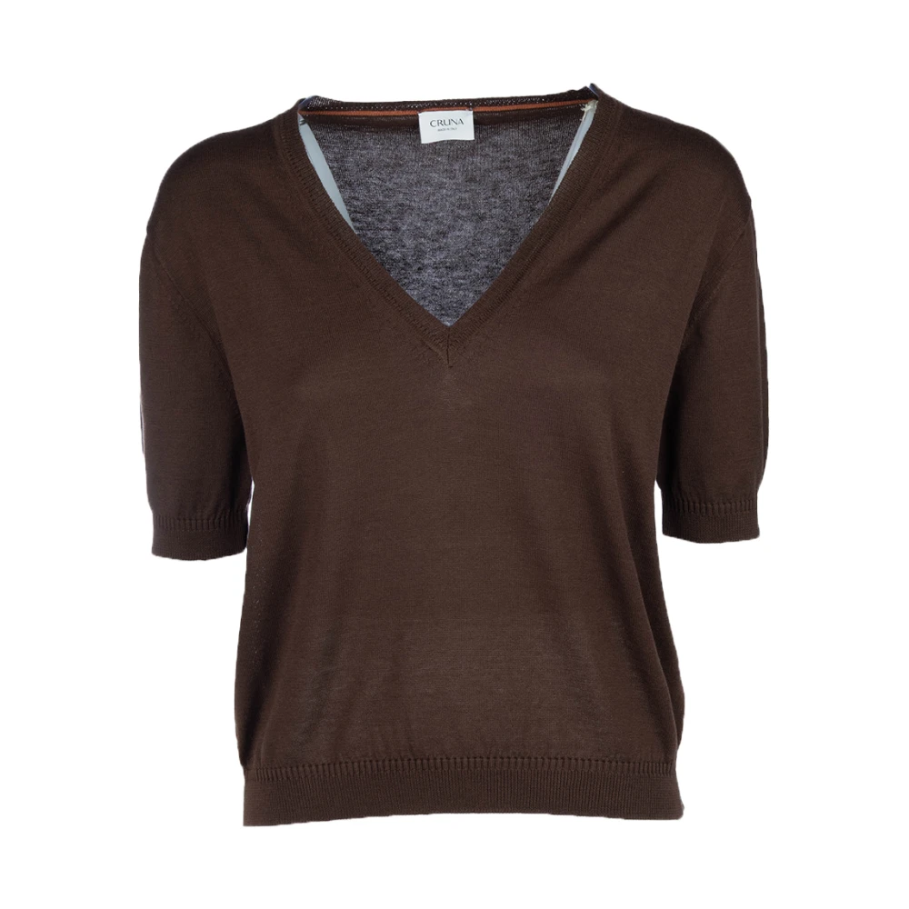 Knitwear > V-neck Knitwear - - Cruna - Modalova