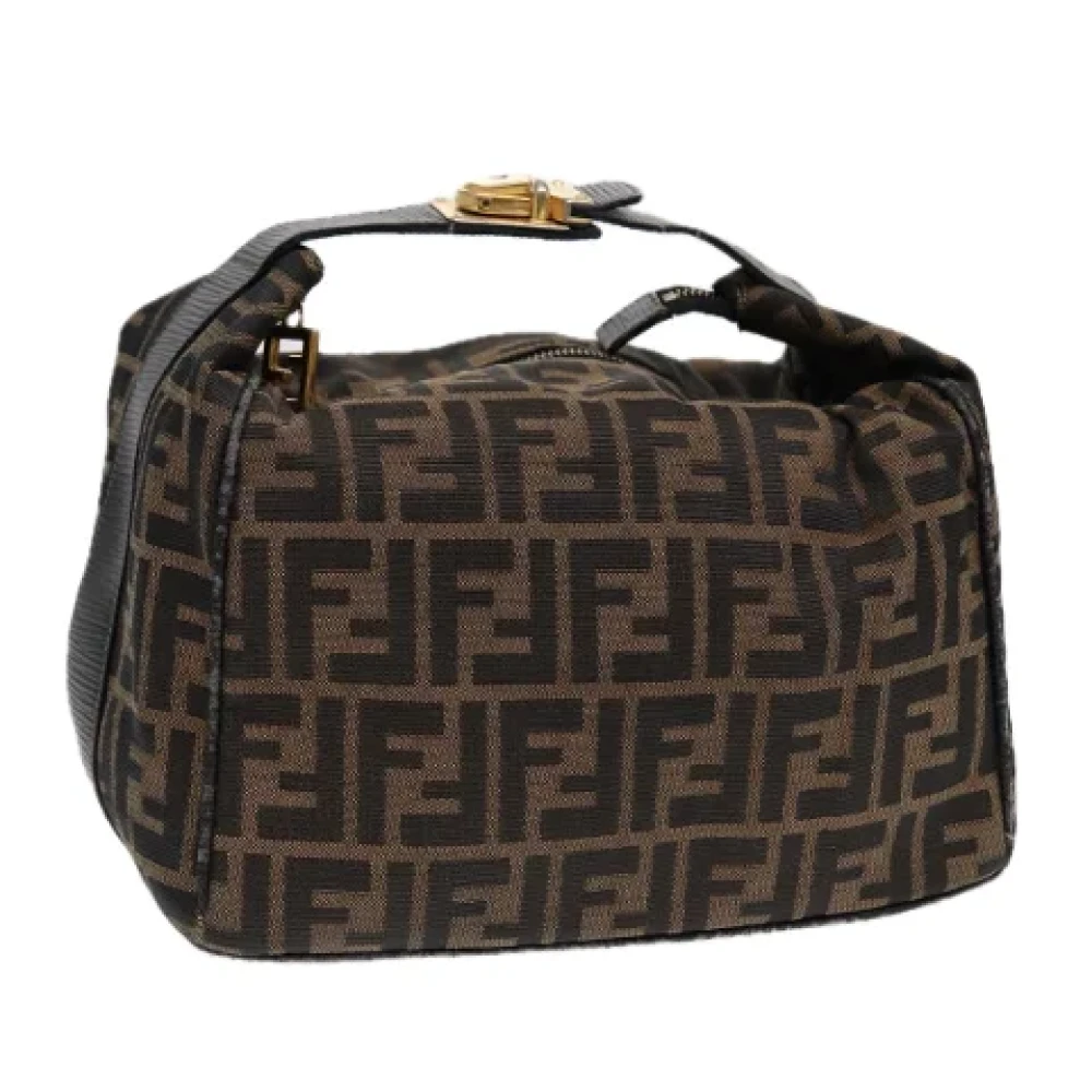 Fendi Vintage Pre-owned Canvas pouches Brown Dames