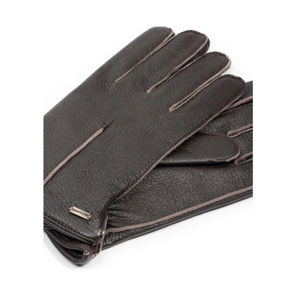 Dolce & Gabbana Korte Hertenhandschoenen Brown Heren