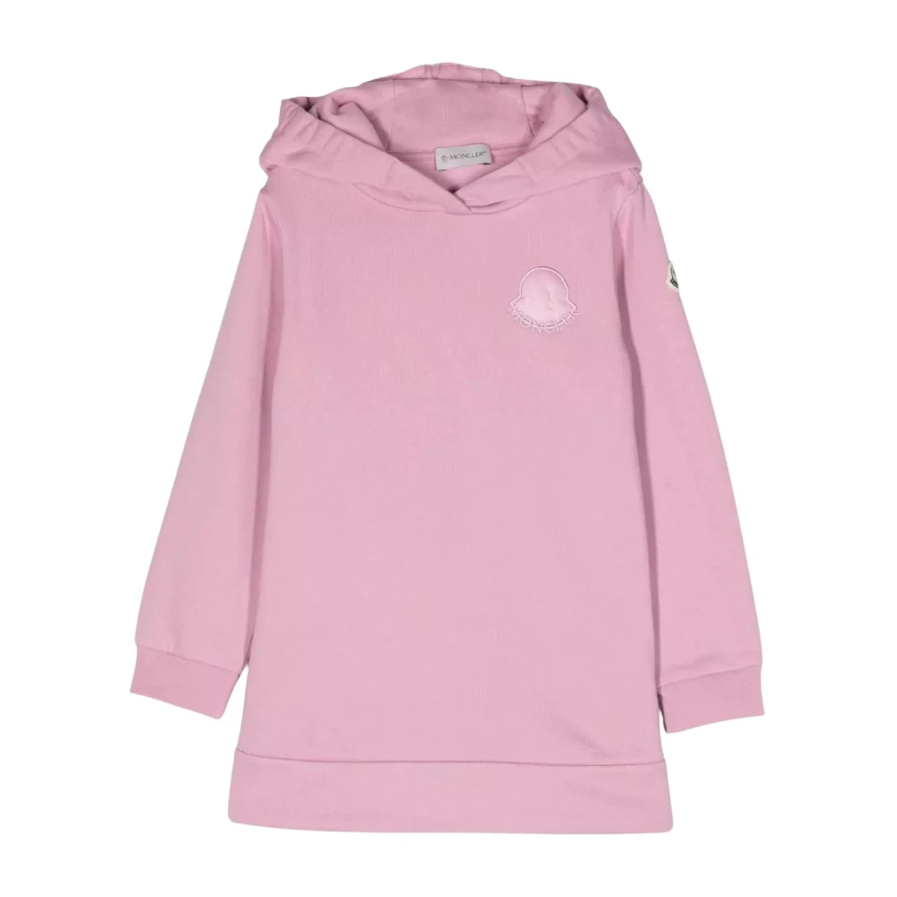 Moncler Girls Pink Dresses,, Hooded Dress For Size 6 Y