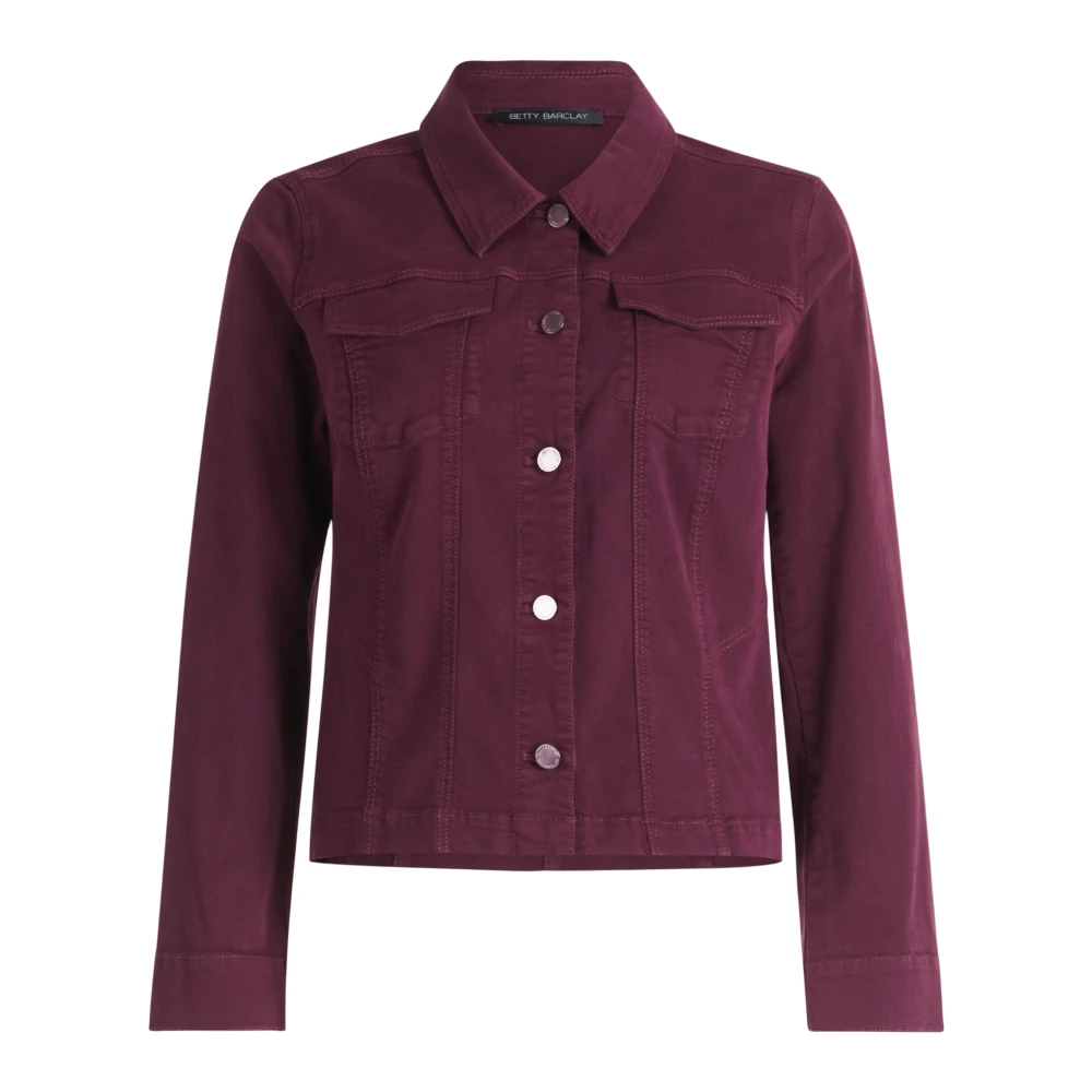 Betty Barclay Blazerjas met lange mouwen Cool en Casual Purple Dames