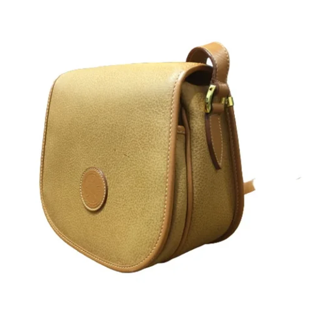 Gucci Vintage Pre-owned Leather shoulder-bags Beige Dames