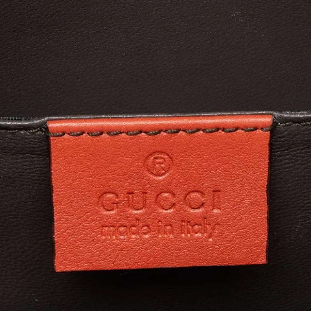 Gucci Vintage Pre-owned Leather gucci-bags Orange Dames