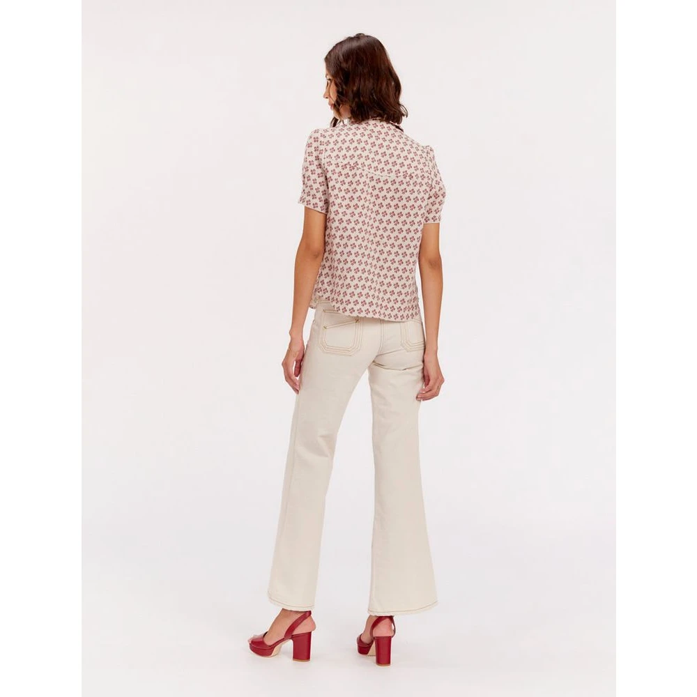 Ines De La Fressange Paris Gedrukte Linnen Blouse Multicolor Dames