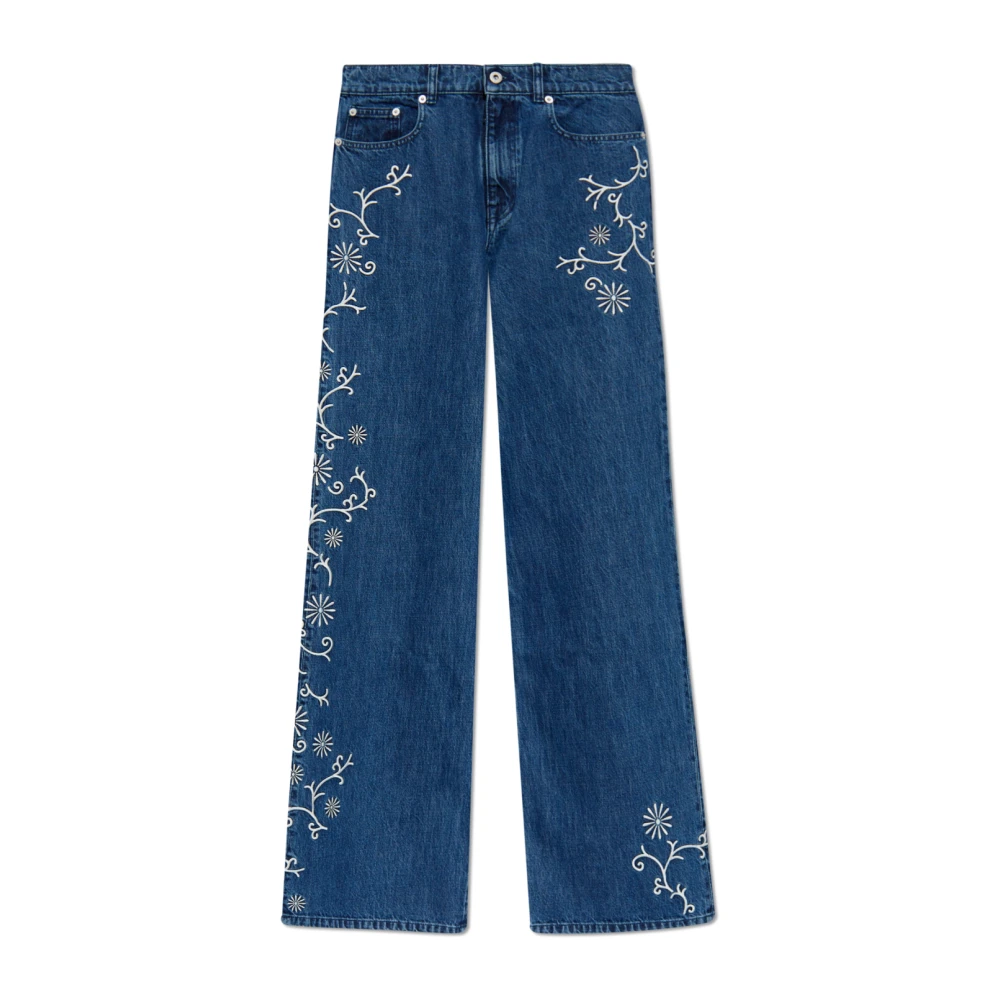 Kenzo Women's Blue Wide Jeans, W26, Wide-Leg Jeans