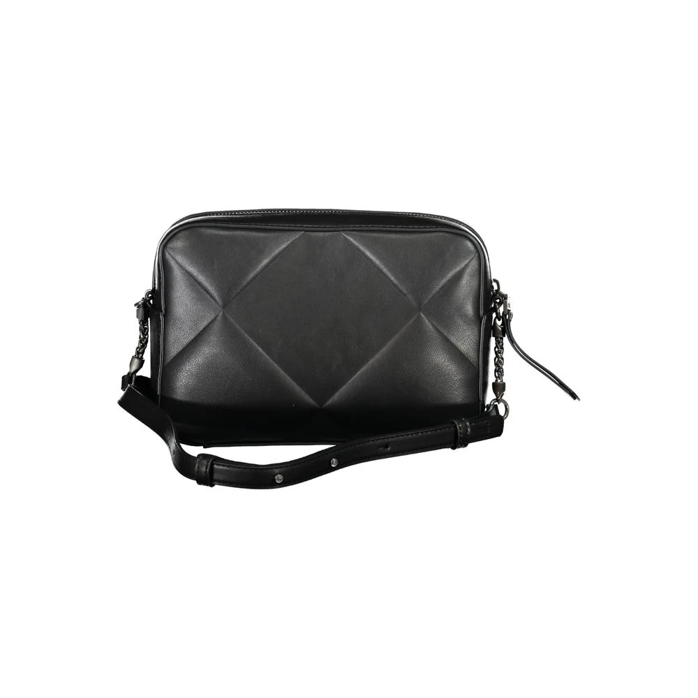 Calvin Klein Zwarte Polyester Handtas met Verstelbare Band Black Dames