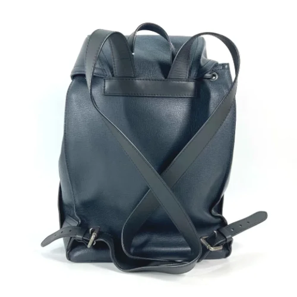 Louis Vuitton Vintage Pre-owned Leather shoulder-bags Blue Heren
