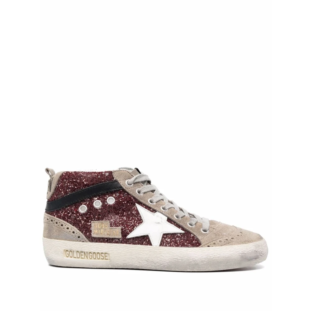 Golden Goose Glitter Ster Patch Sneakers Dames Schoenen Veelkleurig Multicolor