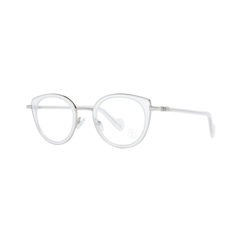 Moncler Vit Cat Eye Metall Optiska Ramar White, Dam