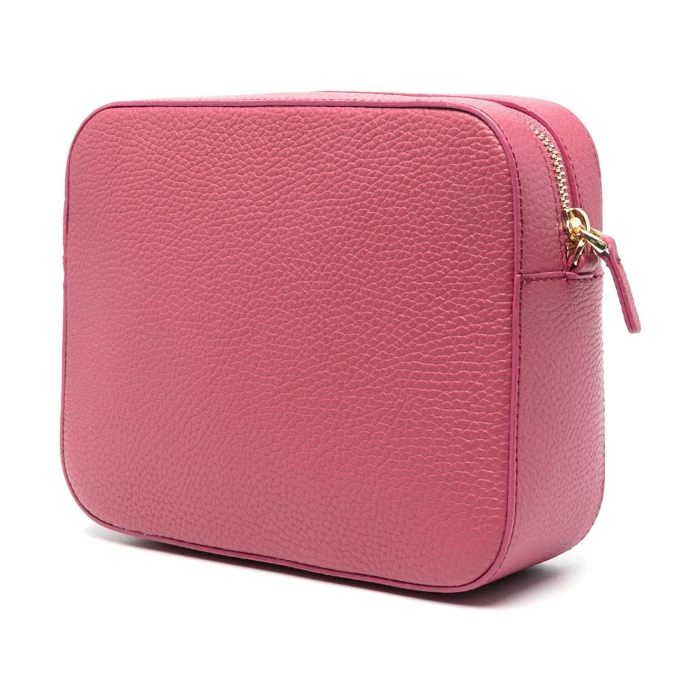 Coccinelle Stijlvolle leren schoudertas met rits Pink Dames