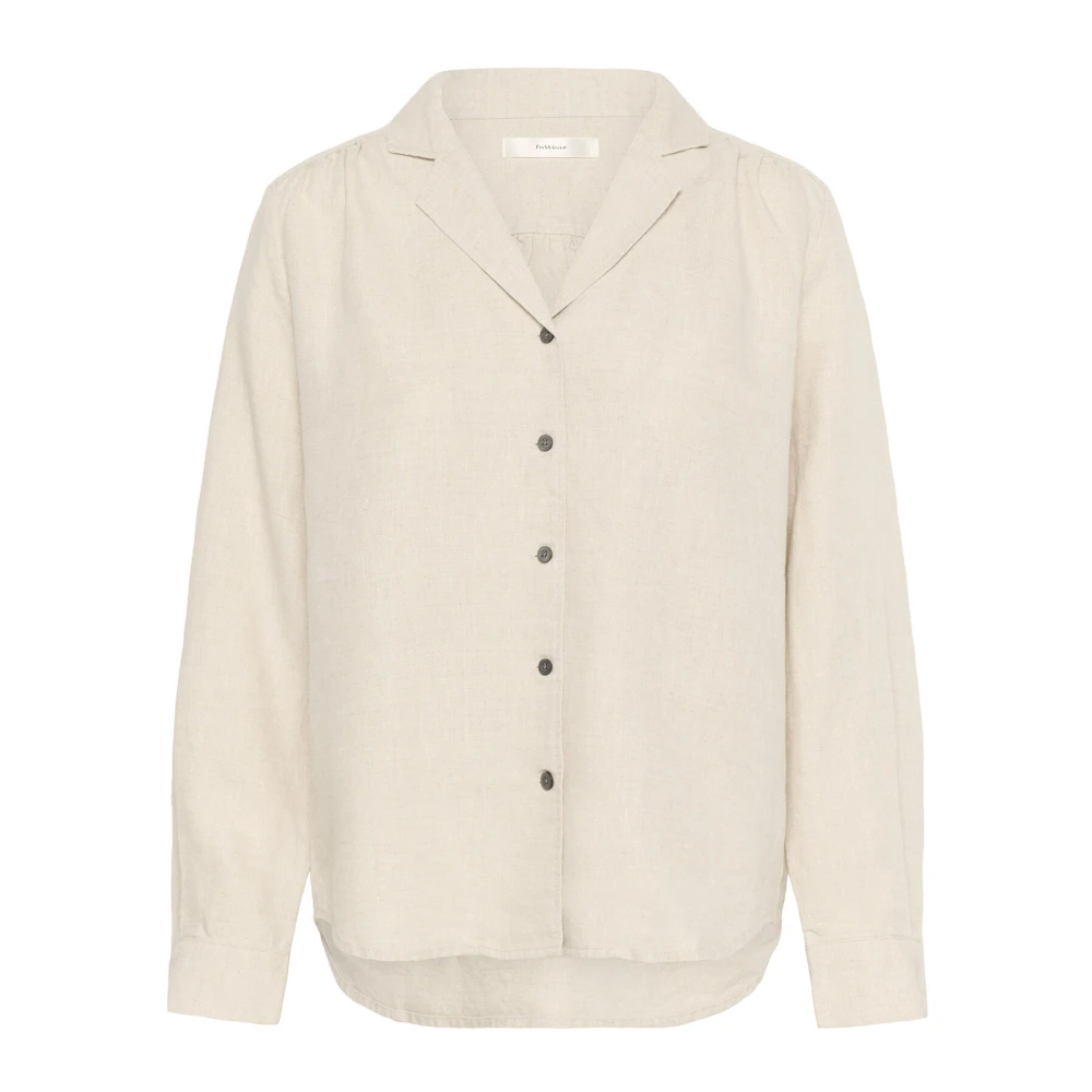 InWear Elegante lange mouw blouse Beige Dames