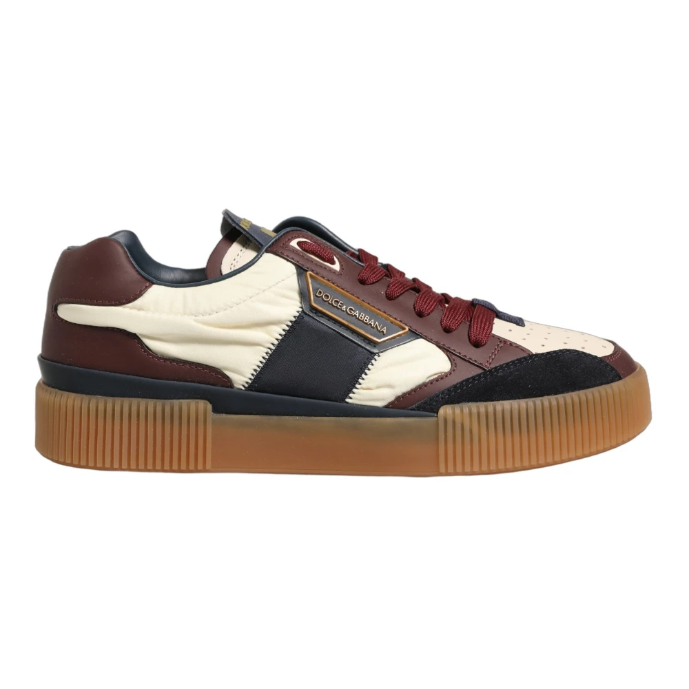 Dolce & Gabbana Men's Multicolor Sneakers, 6 Uk, Miami Low Top Trainers