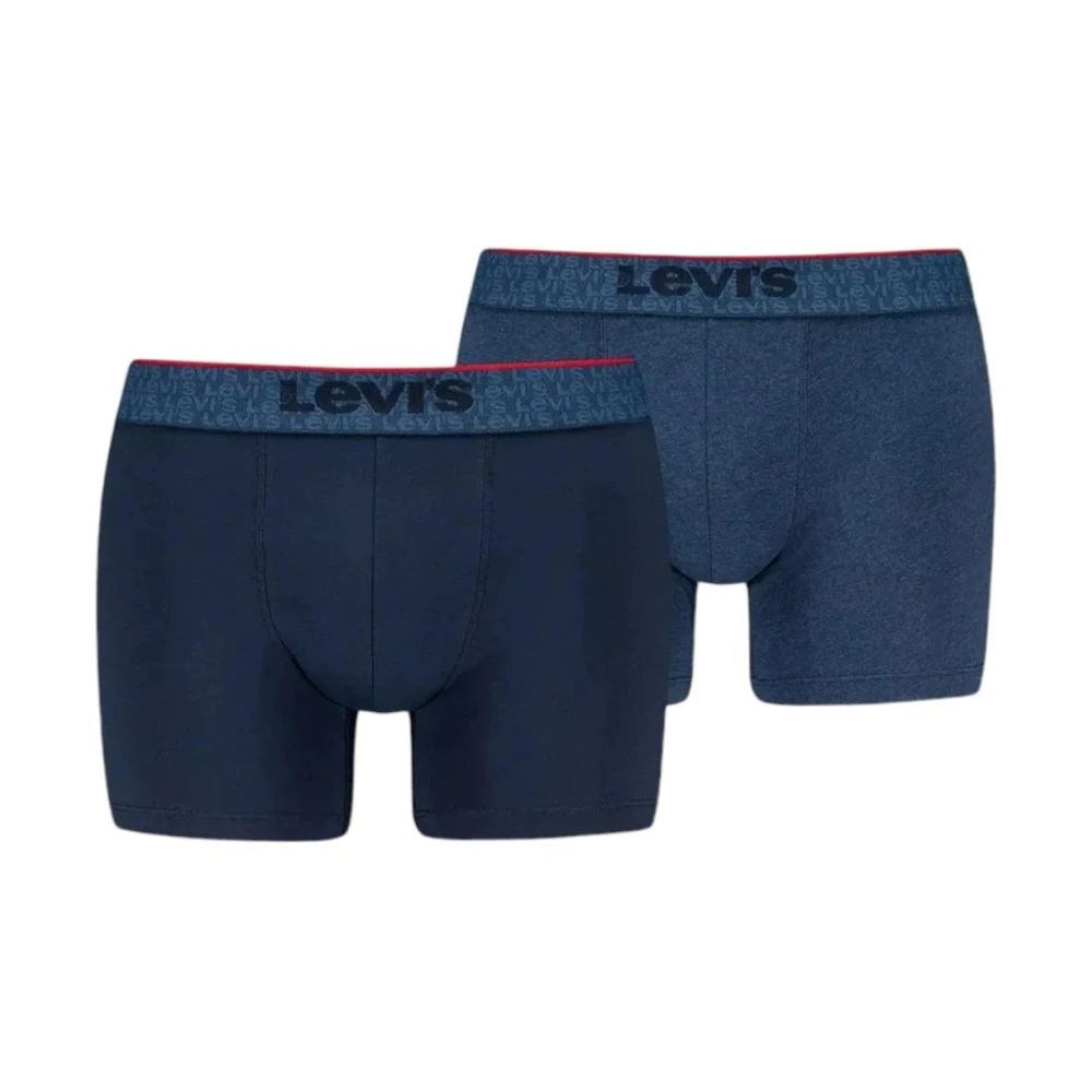 Levi's Men's Blue Logo Wb Boxer Brief - Underpants - S - Underwear