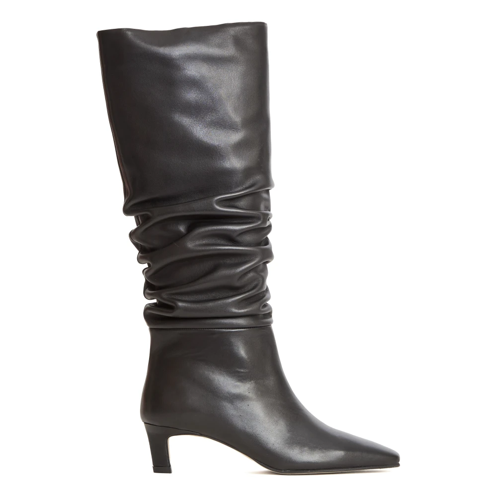Alohas Black Heeled Boots, Female, 8 Uk, Kalila Boots