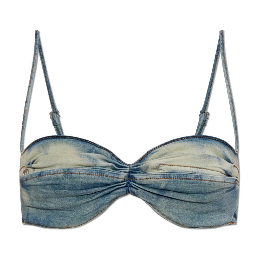 Diesel Mujer Azul - Top De Denim- Tops - M- Top De Denim
