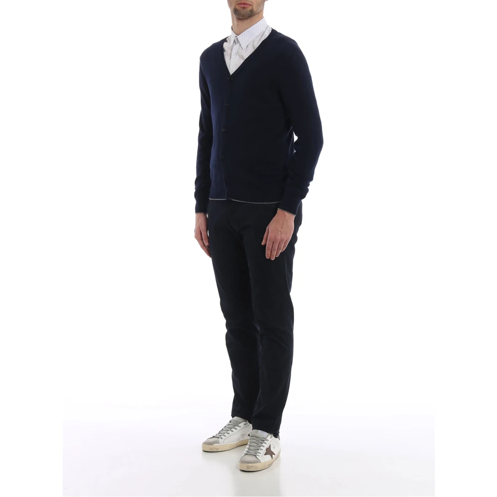 Fay Cardigan Blue Heren