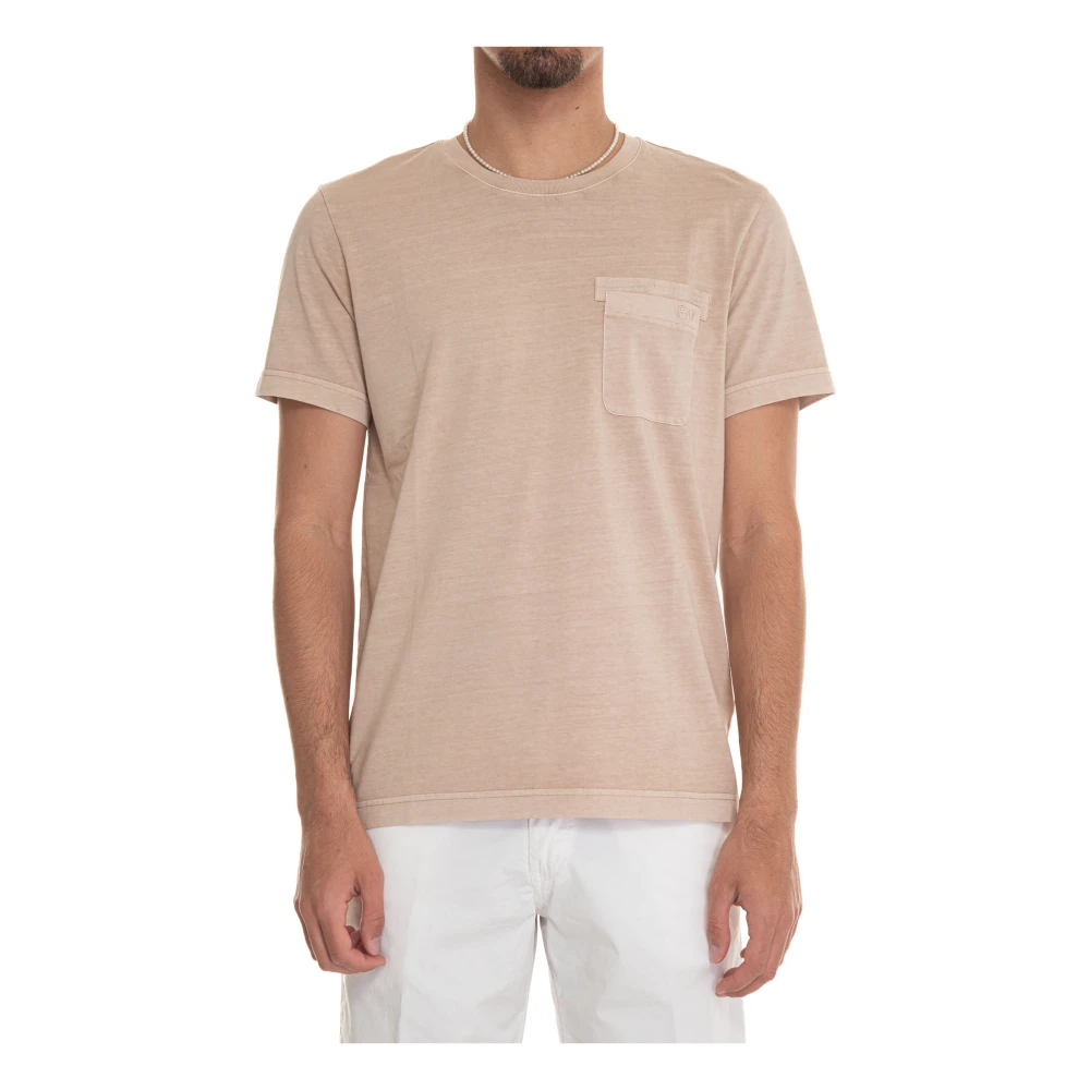 Fay - Tops > T-Shirts - Beige - Fay - Modalova