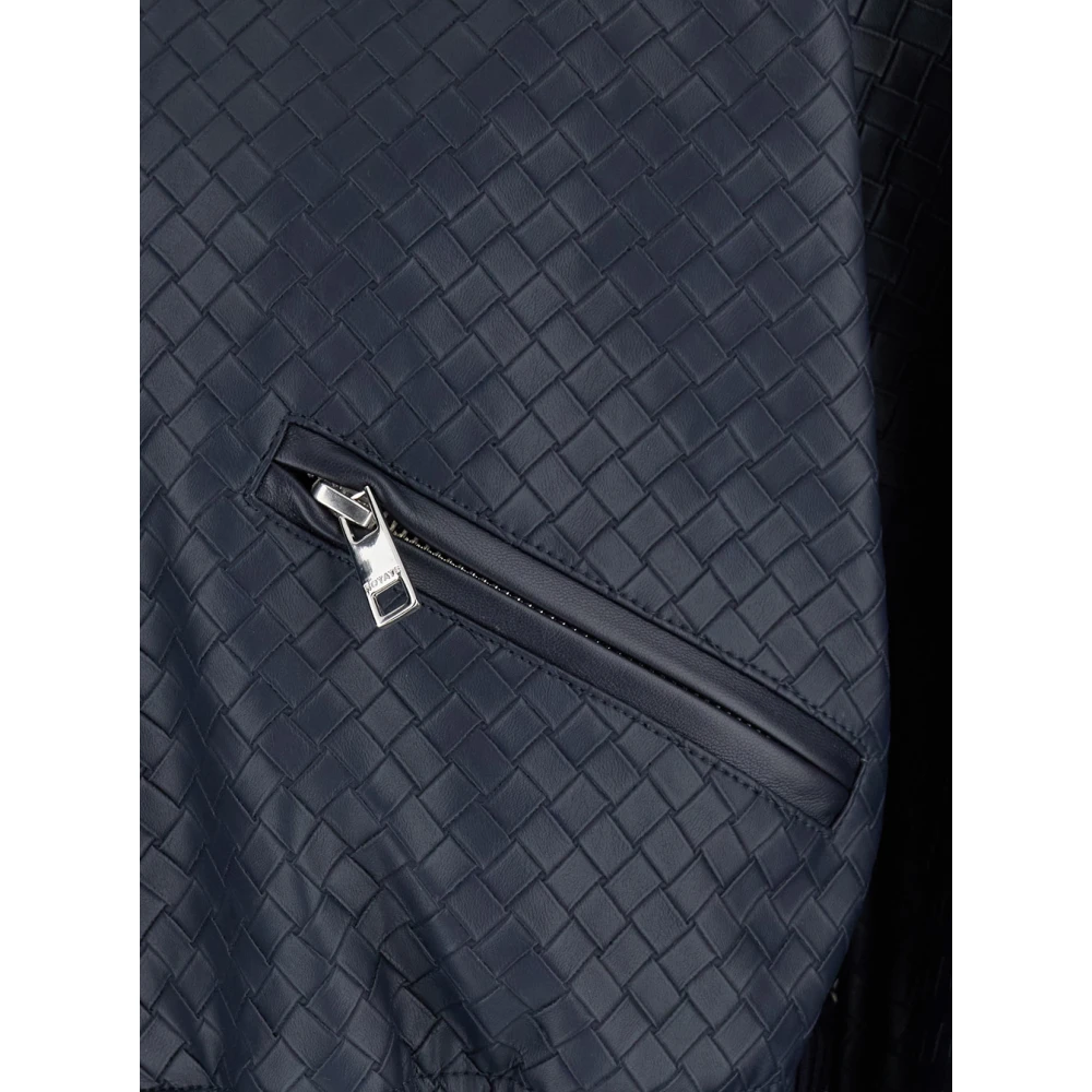 Rotate Birger Christensen Gevlochten Cropped Jas Blue Dames