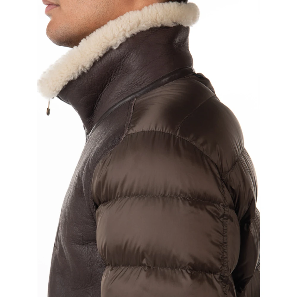 Ten C Shearling Gevoerde Jas Brown Heren