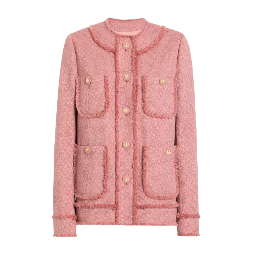Dolce & Gabbana Roze Jassen voor Vrouwen Pink Dames