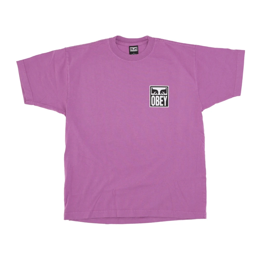 Obey Iconisch Heren T-shirt Paars Purple Heren