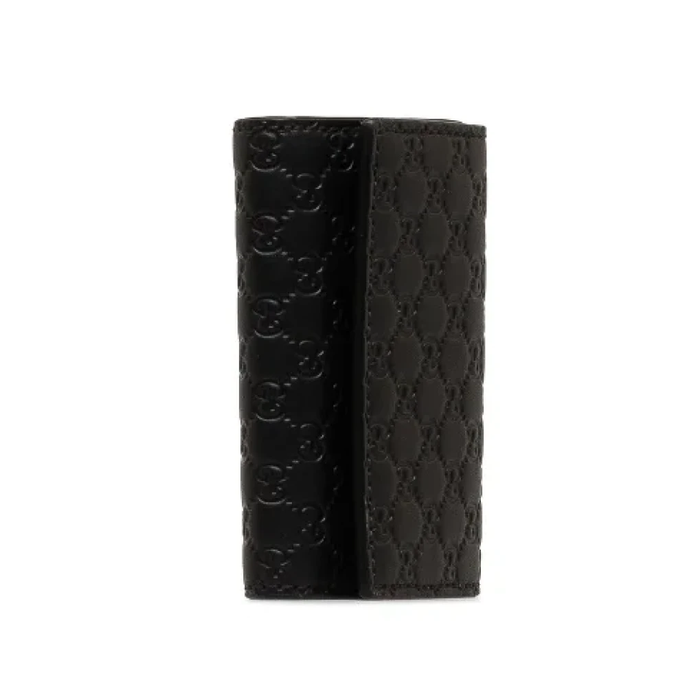 Gucci Vintage Pre-owned Leather key-holders Black Heren