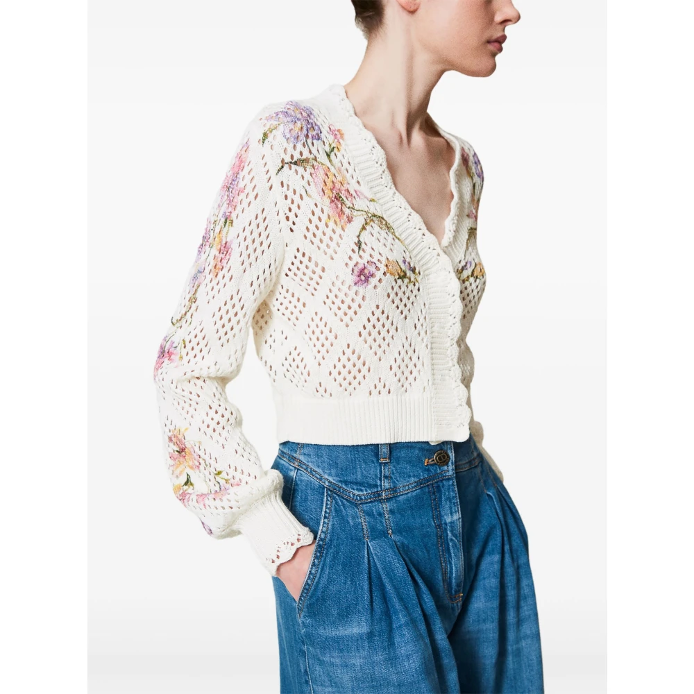 Twinset Multicolor Moeder van Parel Cardigan Multicolor Dames