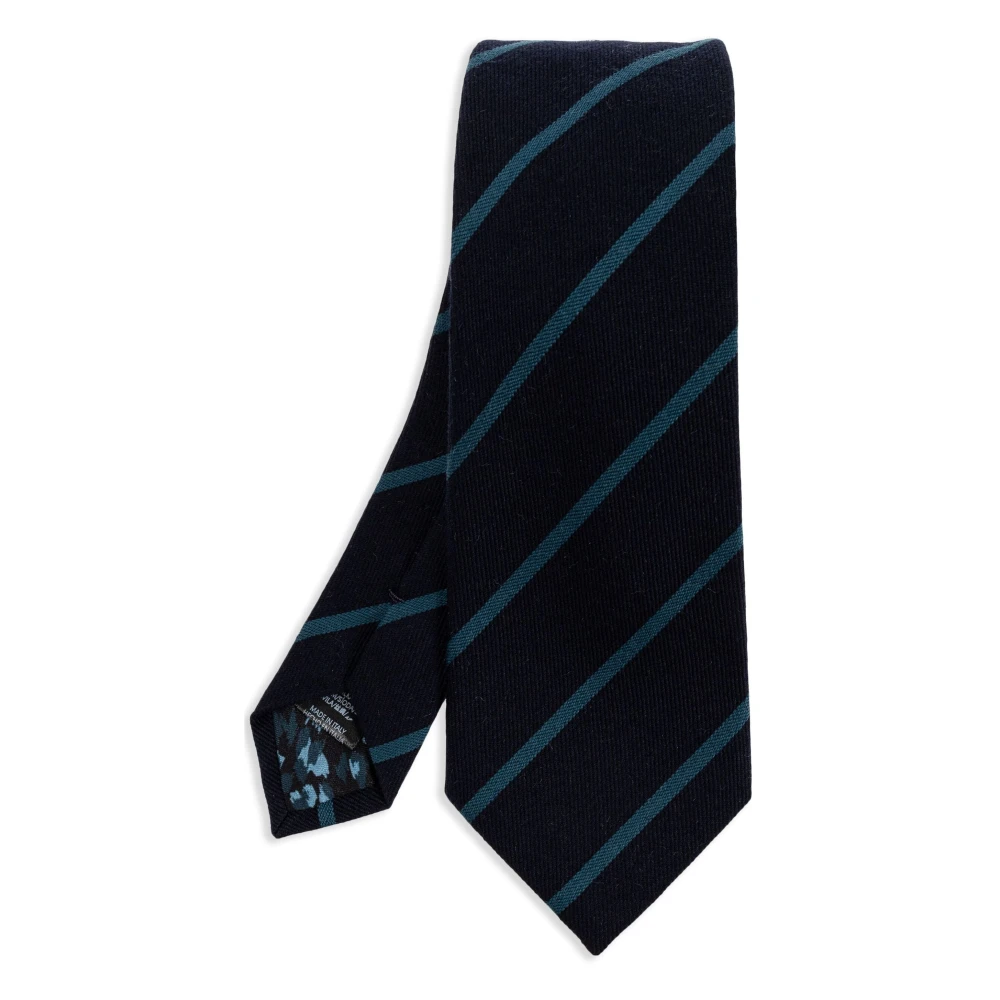 PS By Paul Smith Gestreepte heren stropdas Blue Heren