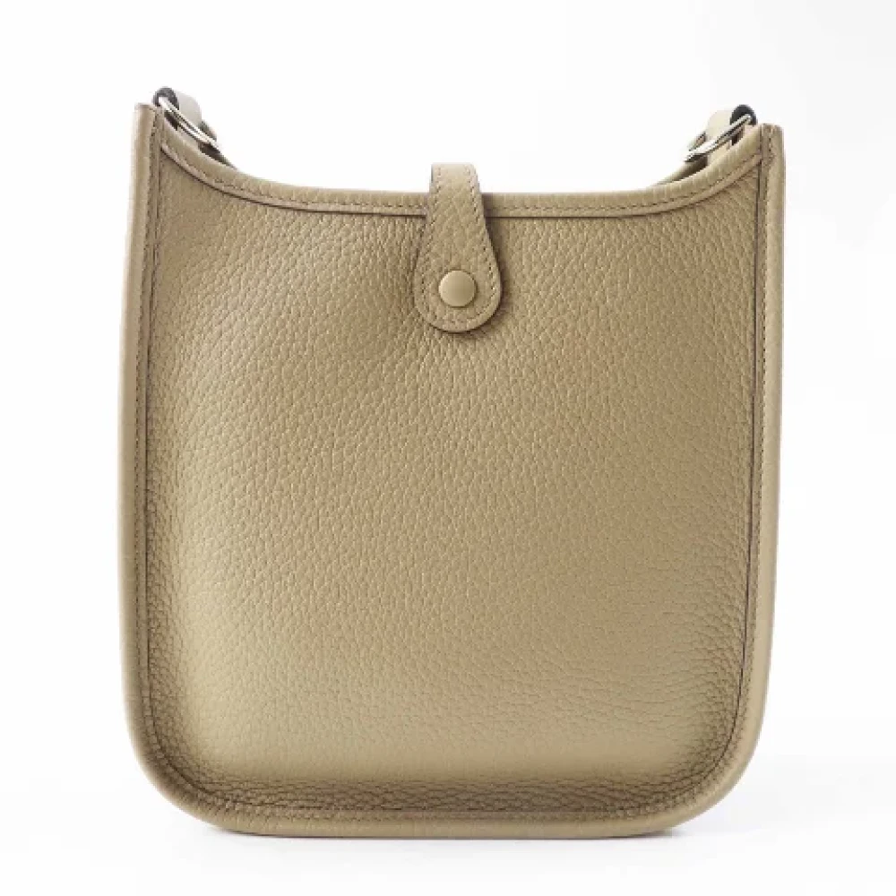Hermès Vintage Pre-owned Leather shoulder-bags Beige Dames