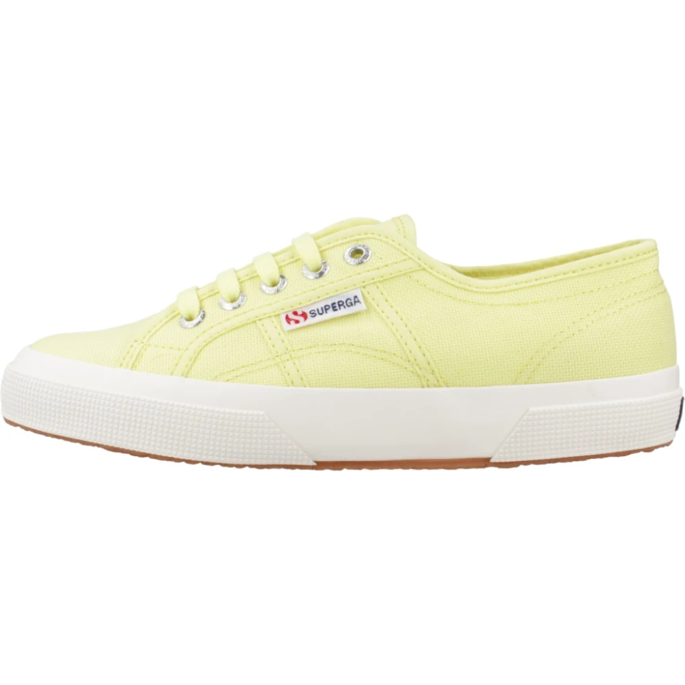 Superga Vita Canvas Sneakers för Kvinnor Yellow, Dam