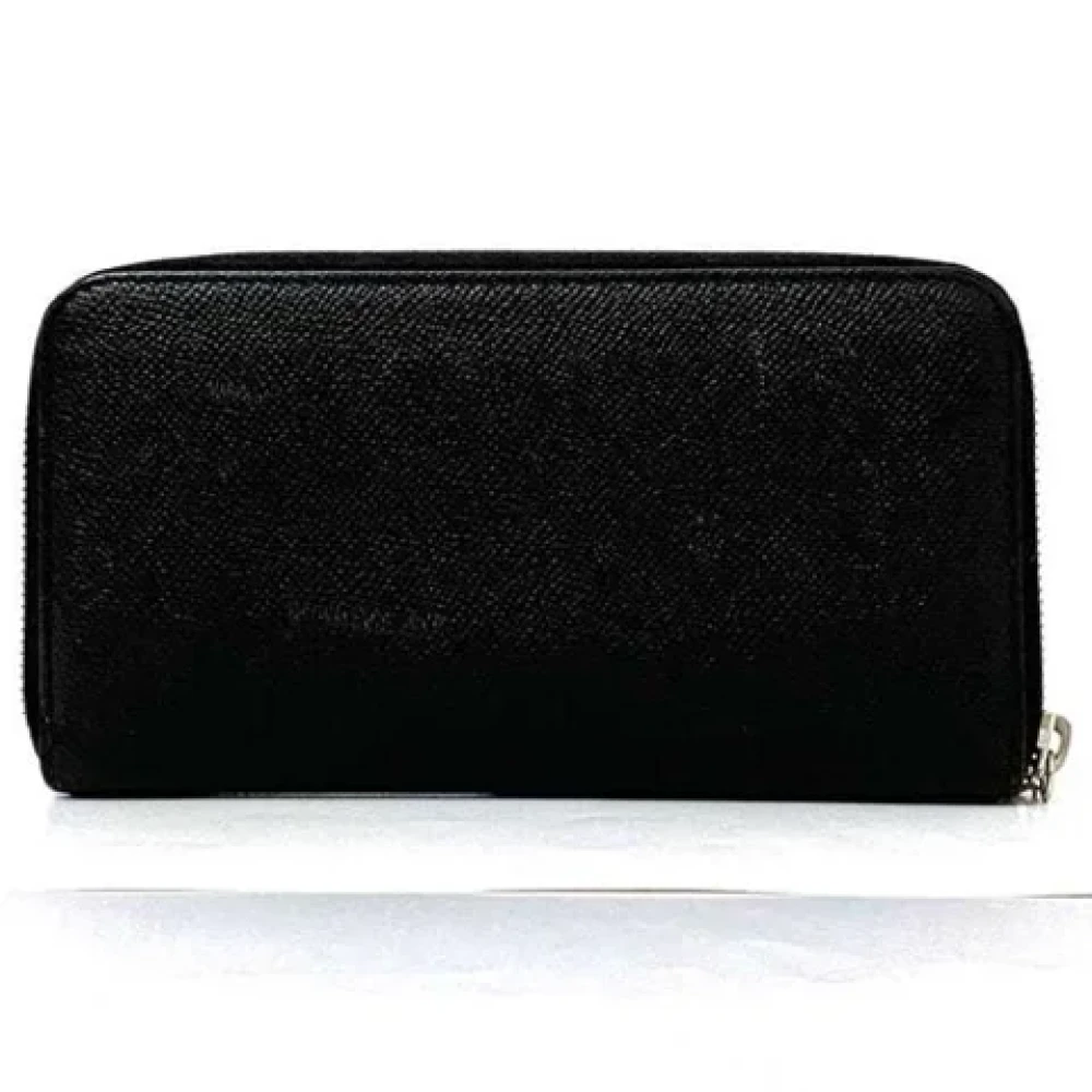 Bvlgari Vintage Pre-owned Fabric wallets Black Dames