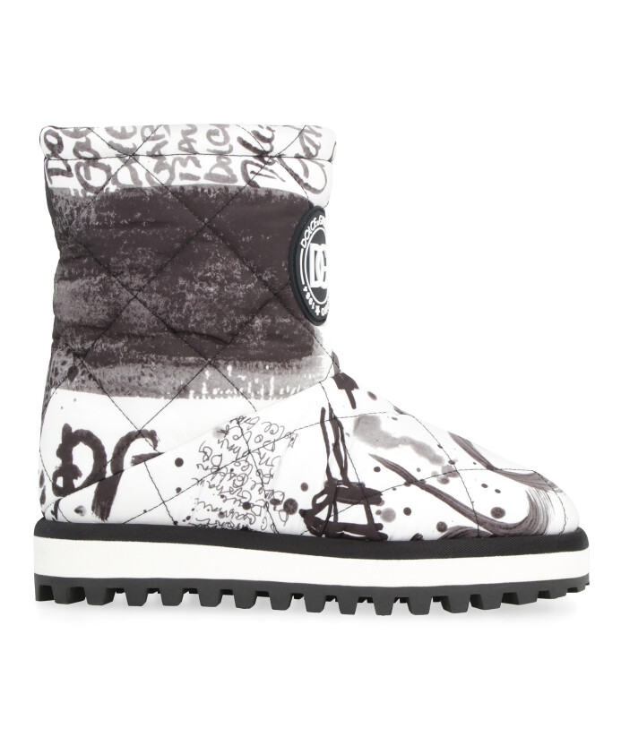 bottes-en-nylon-imprime-matelasse