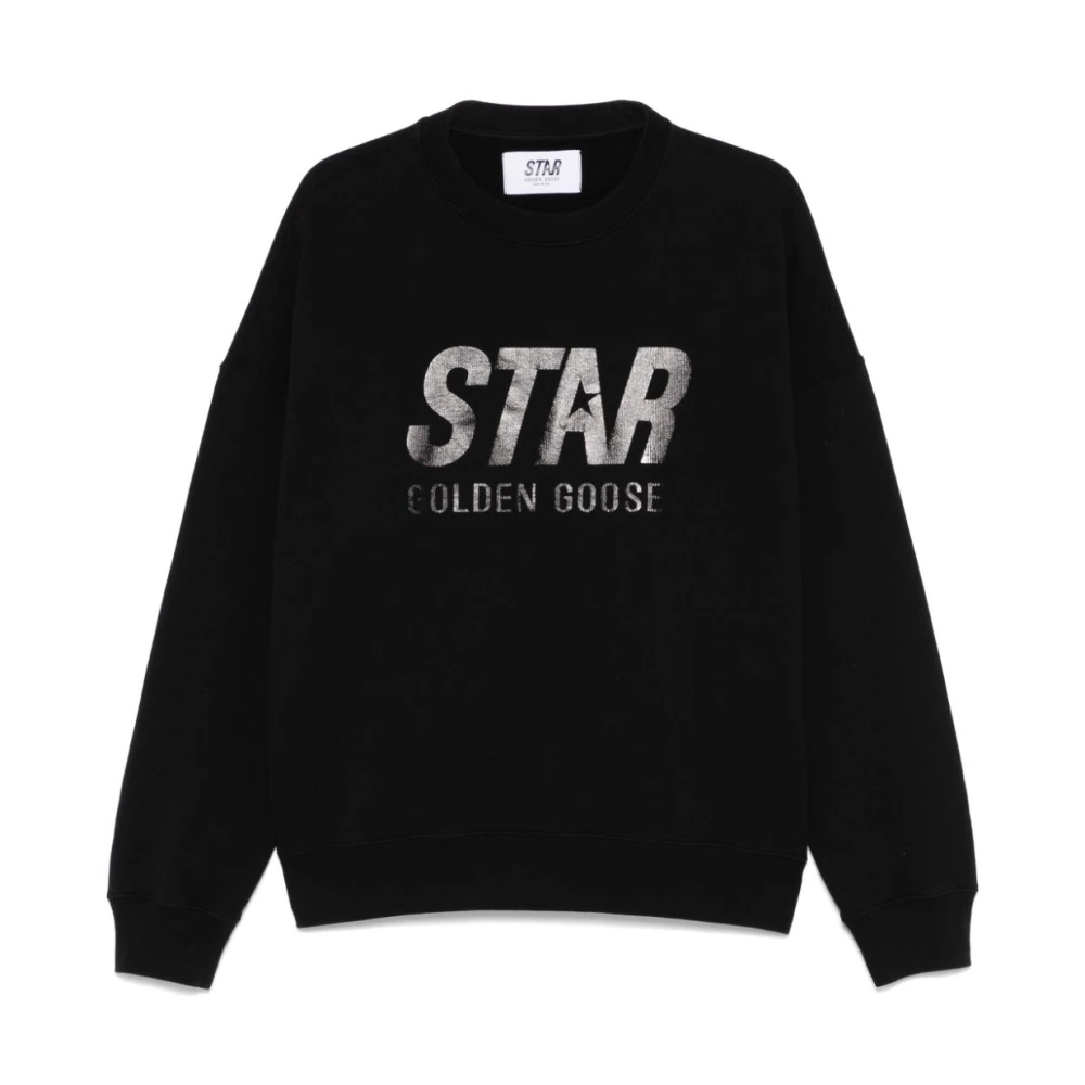 Golden Goose Zwarte Sweatshirt voor Mannen Ss25 Black Heren