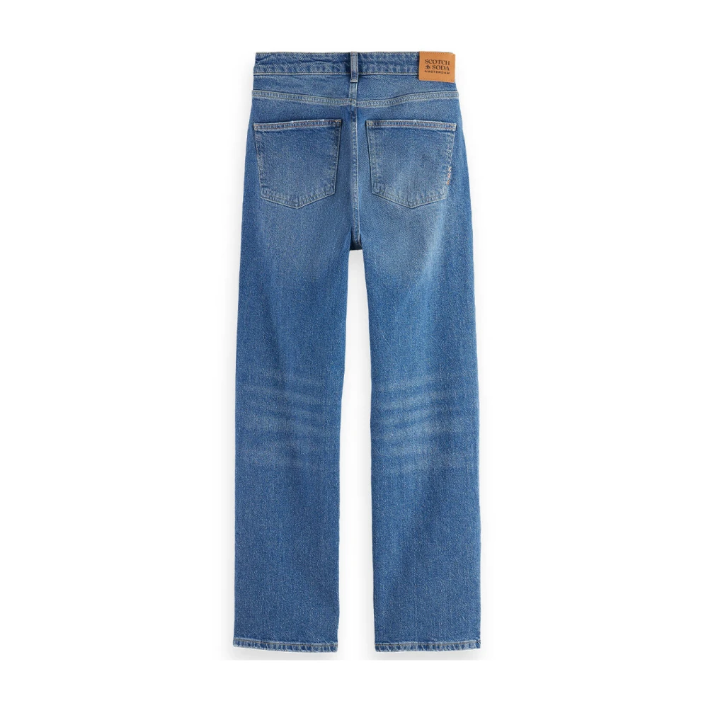 Scotch & Soda Kern Sky Straight Jeans Blue Dames