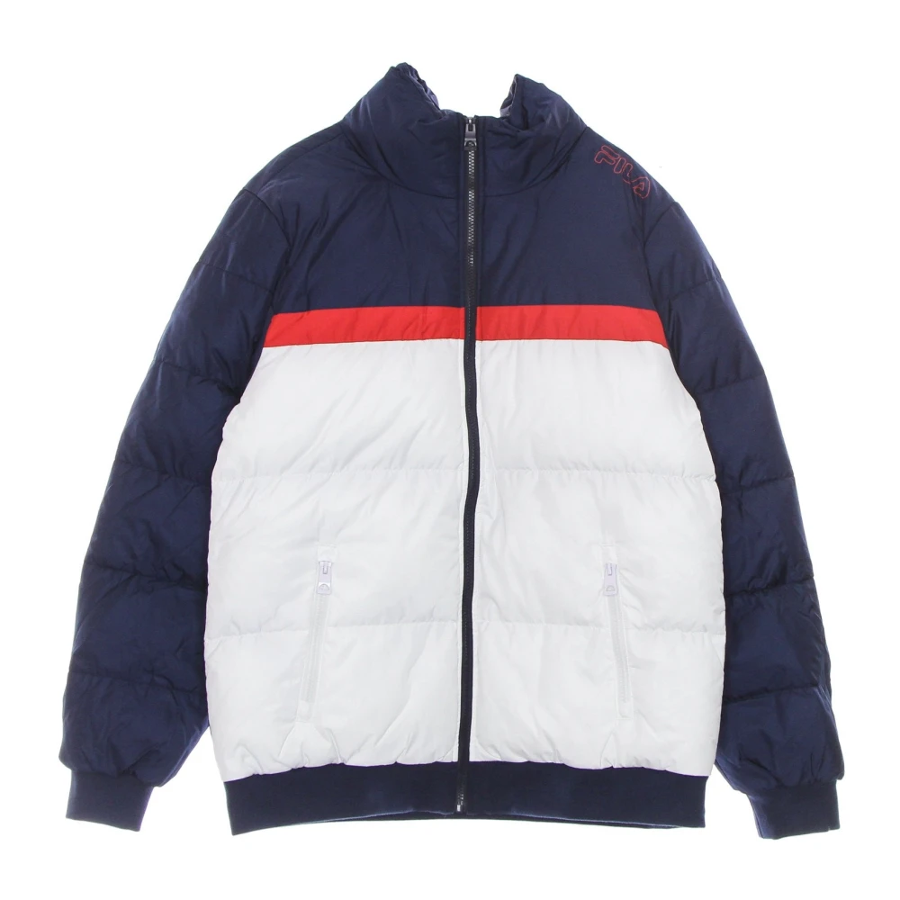 Fila Men's Blue Down Jackets, Xl, Down Jacket Bright White/Black/Red