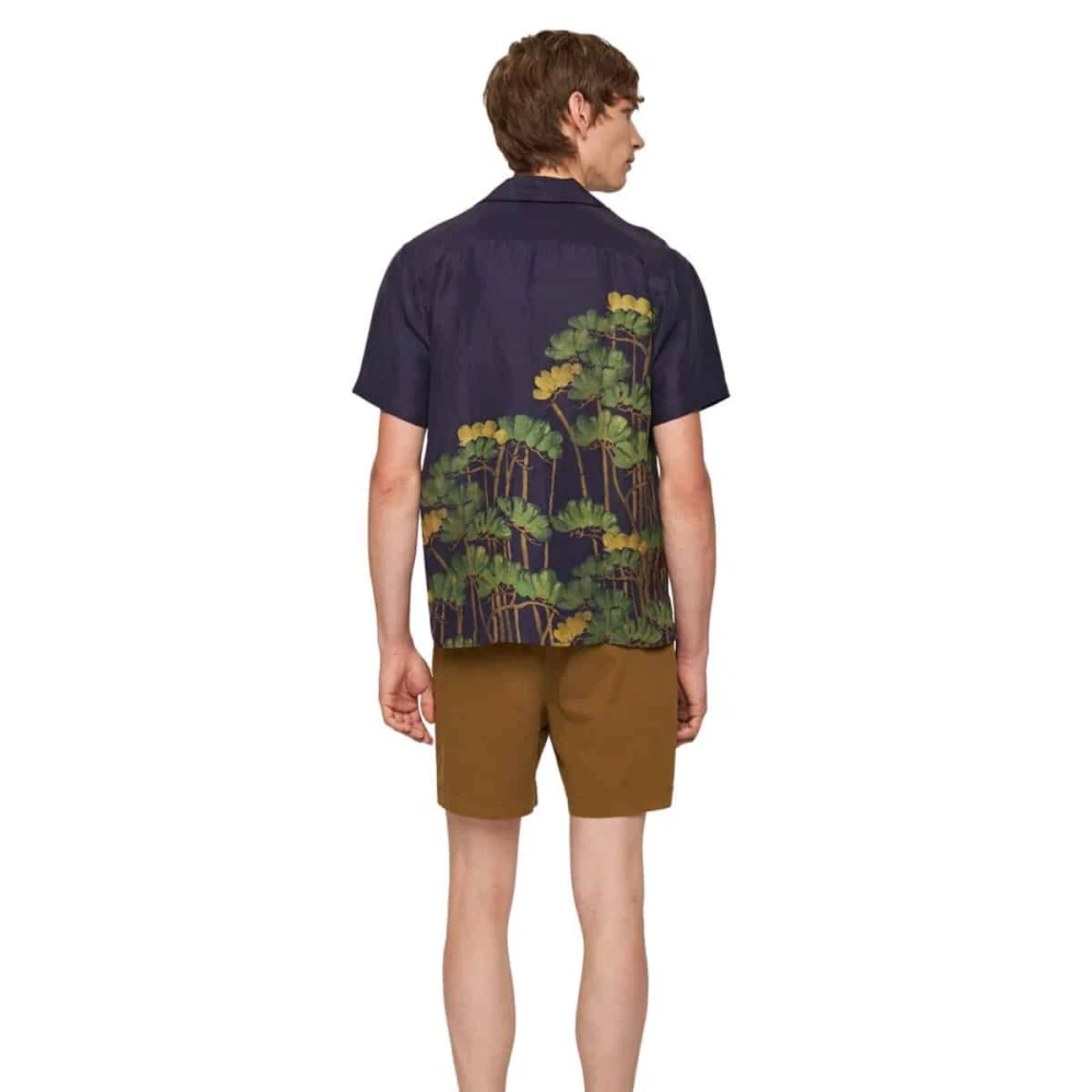 Orlebar Brown Fantasy Floral Night Iris Shirt Multicolor Heren