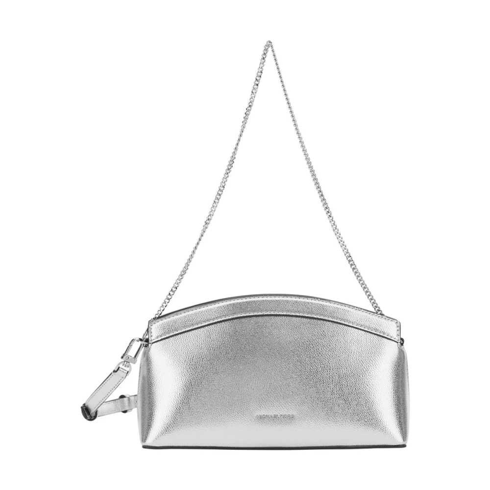Michael Kors Women's Gray Cross Body Bags, One Size, Athena Sm Dome Chn Clutch Xbody