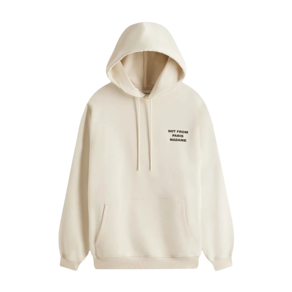 Drole de Monsieur Hoodie met Slogan Avana Beige Heren