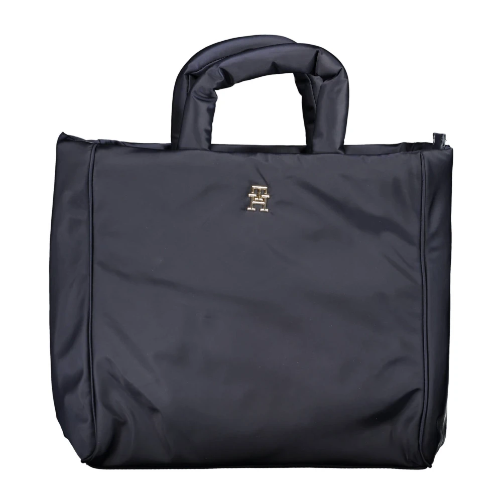 Tommy Hilfiger Women's Blue Shoulder Bag With Zip Closure