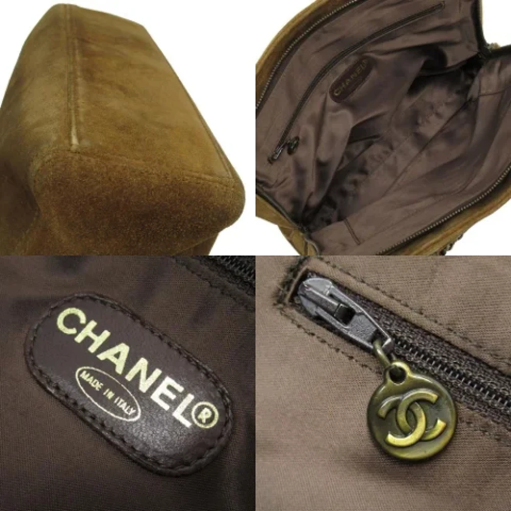 Chanel Vintage Pre-owned Suede chanel-bags Brown Dames