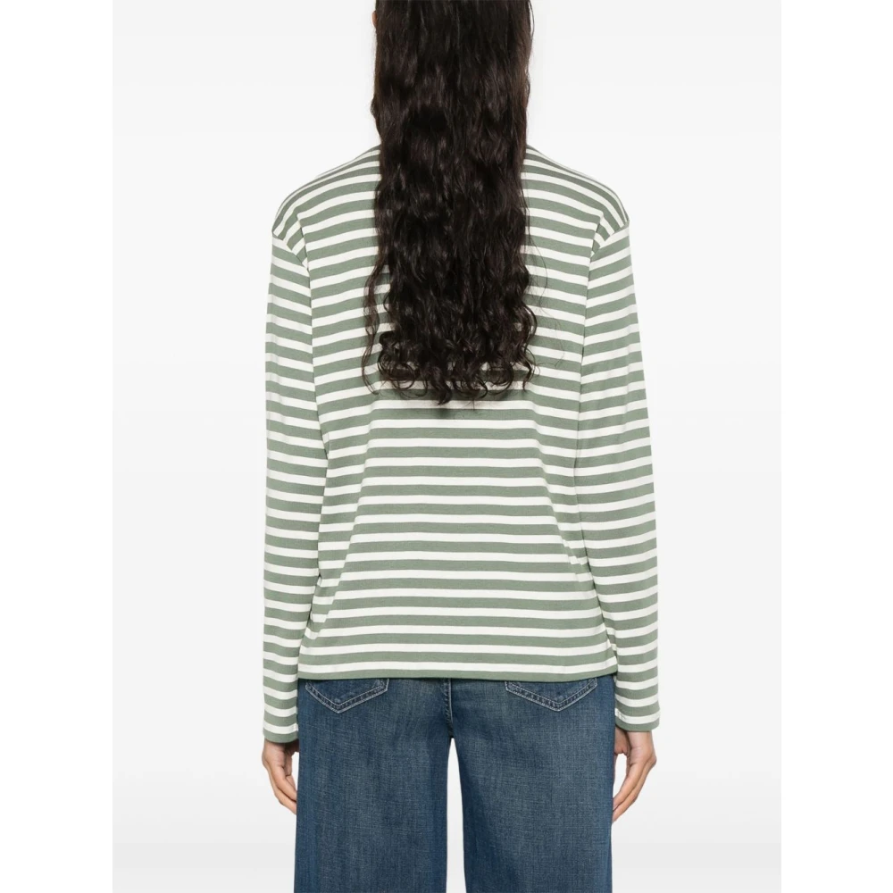 closed Groen Crew Neck Longsleeve Shirt Green Dames